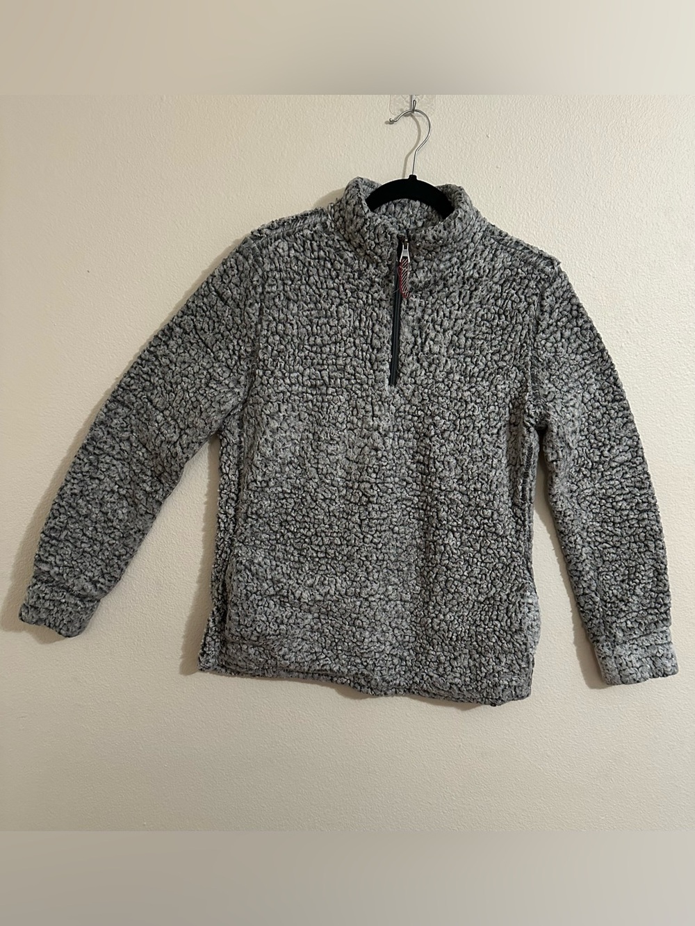 Weatherproof Vintage Women's Frosty Tipped Sherpa Quarter-Zip Pullover.